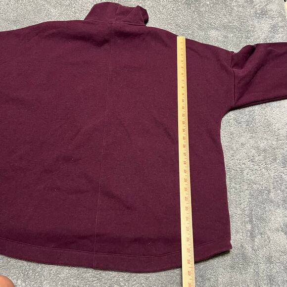Athleta Cozy Karma Funnel Neck Sweatshirt Womens 1XL Spiced Cabernet Heather - Picture 5 of 8